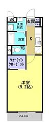 シャトーソレミーユ 1Kの間取図画像