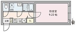 ラシクラス野方 1Kの間取図画像