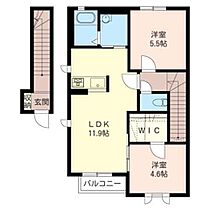 エルブ　ボアＤ 00203 ｜ 群馬県伊勢崎市野町126-1（賃貸アパート2LDK・2階・57.17㎡） その2