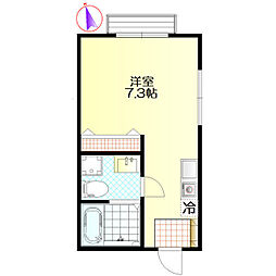 オンブラージュ ワンルームの間取図画像