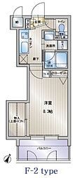 アクタス天神セントラルタワー 1Kの間取図画像