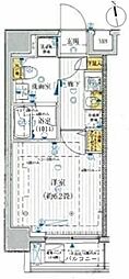 プレール・ドゥーク池袋 1Kの間取図画像