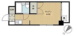 グレイスメゾン城所 ワンルームの間取図画像