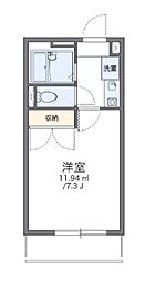 レオパレス葵第2 1Kの間取図画像