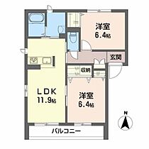 セントレアIII 201 ｜ 福島県福島市泉字先達15-之2（賃貸マンション2LDK・2階・58.40㎡） その2