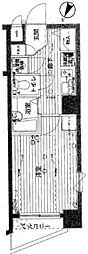 パークウェル白金 1Kの間取図画像