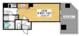 金太郎Hills243'★ 1Kの間取図画像