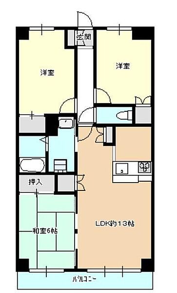 ドルフソニアドーロ 105｜神奈川県相模原市中央区東淵野辺３丁目(賃貸マンション3LDK・1階・69.93㎡)の写真 その2