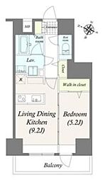GRANPASEO三ノ輪 1LDKの間取図画像