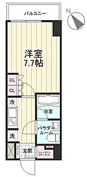 AZEST立川2 1Kの間取図画像