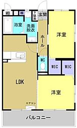 Ｒｅｖｅｌ　Ｏｃｅａｎ 105 1階2LDKの間取り