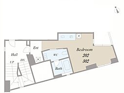 JR京浜東北・根岸線 大井町駅 徒歩8分の賃貸マンション 3階ワンルームの間取り