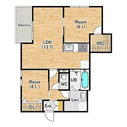 間取図画像 2LDK