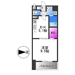 Y'zLucao 1DKの間取図画像