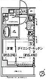 スパシエ幡ヶ谷 1階1DKの間取り