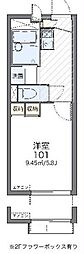 レオパレス向陽4 1Kの間取図画像