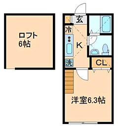 ビューメゾン横浜 1Kの間取図画像
