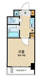 JR山手線 大崎駅 徒歩2分の賃貸マンション 10階1Kの間取り