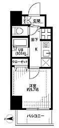 プレール・ドゥーク西大島駅前 1Kの間取図画像