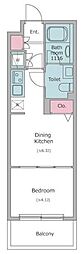 RESIDIA笹塚 1DKの間取図画像