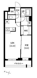 タスキプライムテラス中村橋 1LDKの間取図画像