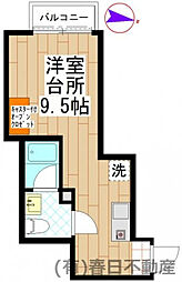 シャトー・ムートン ワンルームの間取図画像