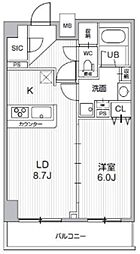 HF曳舟レジデンス 5階1LDKの間取り
