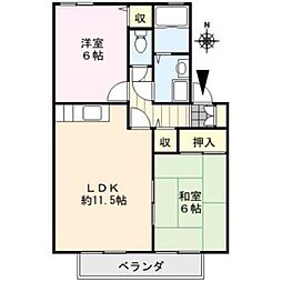 間取図画像 2LDK