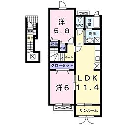 間取図画像 2LDK