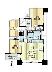 イトーピア大島ステーションコート 3LDKの間取図画像