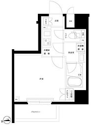 ルーブル南砂町 1Kの間取図画像