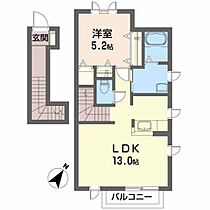 シャーメゾン・ウエスト 202 ｜ 青森県八戸市大字根城字西ノ沢1-44（賃貸アパート1LDK・2階・49.00㎡） その2