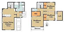 横山台1丁目貸戸建 3LDKの間取り