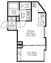 EDIT西池袋 4階1LDKの間取り