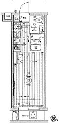 MAKESDESIGN西馬込 1Kの間取図画像
