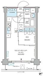 パークアクシス文京本郷 1LDKの間取図画像