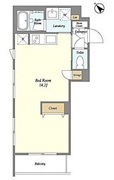 ＡＳＴＩＬＥ西新宿II 3階ワンルームの間取り