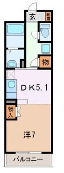 Ｋ－II 102｜静岡県富士市蓼原(賃貸マンション1DK・1階・32.71㎡)の写真 その2