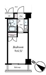 ガラ・シティ高井戸 1Kの間取図画像