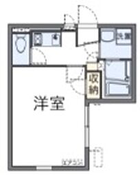 クレイノ壱番館 1Kの間取図画像