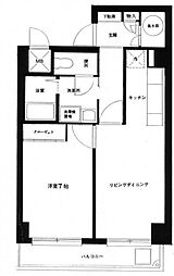 ヴィラ・シェール 5階1LDKの間取り