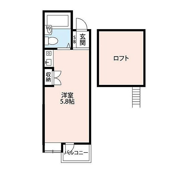 アースヒルズマサI 205｜神奈川県横浜市青葉区青葉台２丁目(賃貸アパート1R・2階・11.38㎡)の写真 その2