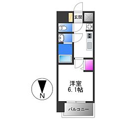 Osaka Metro中央線 深江橋駅 徒歩7分の賃貸マンション 8階1Kの間取り