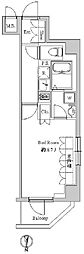 スペーシア住吉 1Kの間取図画像
