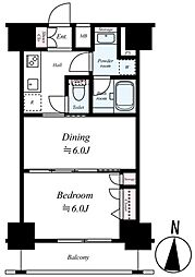 日神デュオステージ両国 1002 10階1DKの間取り