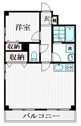 サニースカイ 1LDKの間取図画像
