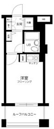 ダイアパレスグランデージ大倉山弐番館 ワンルームの間取図画像
