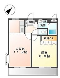 ベイサイドパレス横浜 1LDKの間取図画像