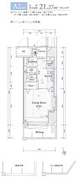 THEパームス東武練馬 1Kの間取図画像