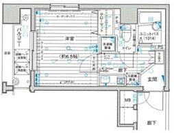 メインステージ日本橋馬喰町駅前 1Kの間取図画像
